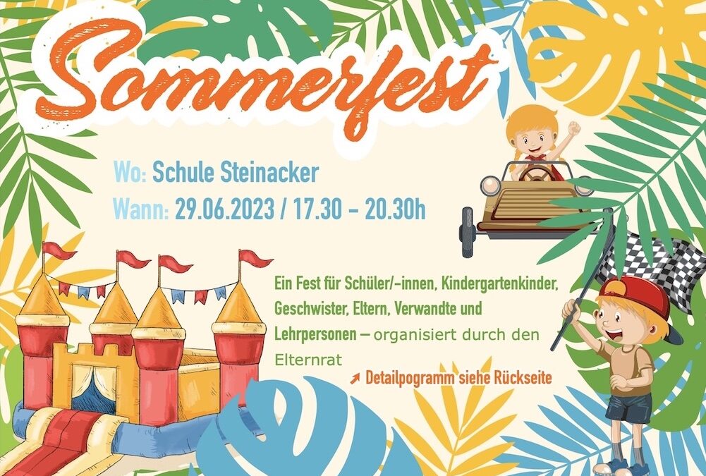 Einladung «Steinacker Sommerfest»